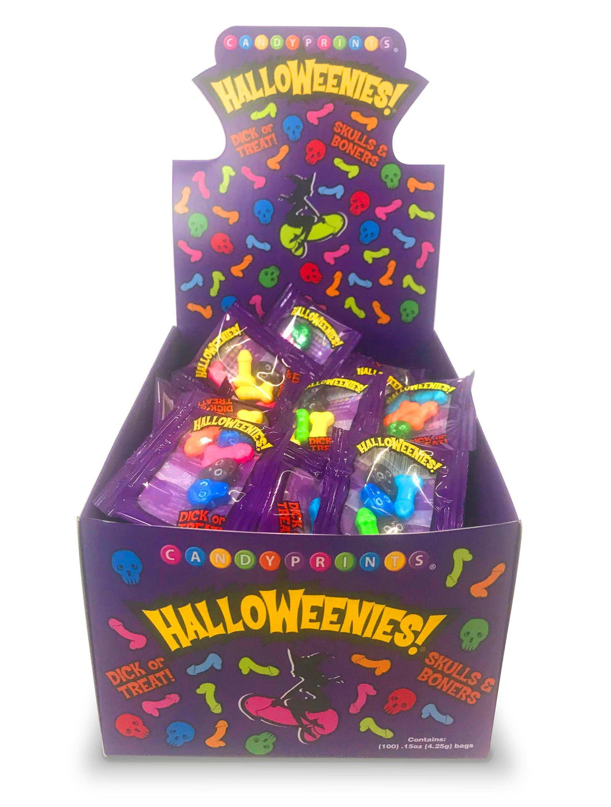 halloweenies display of 100 bags