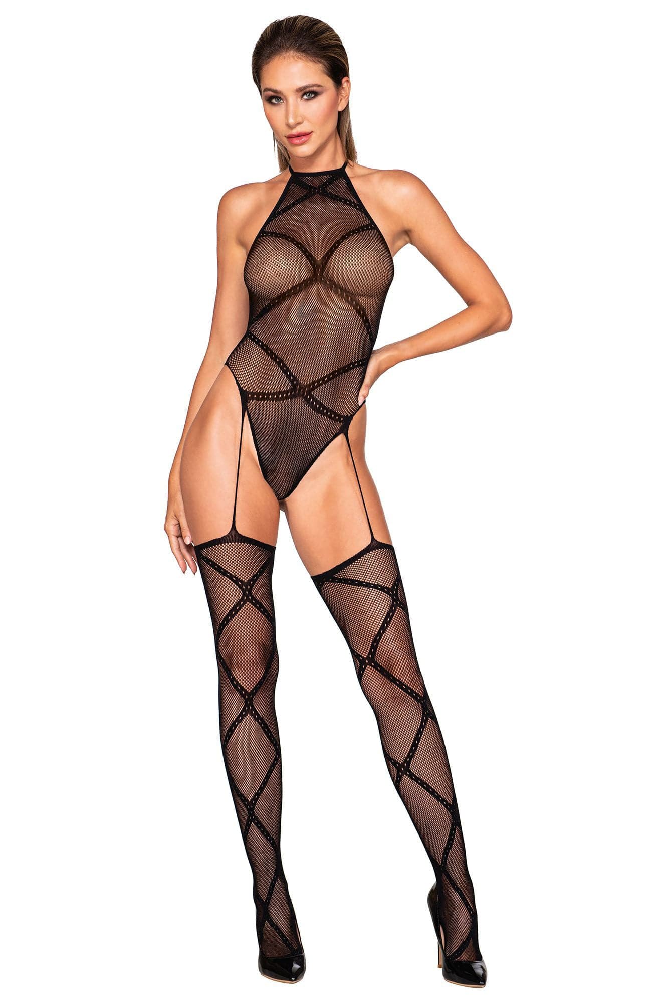 Teddy Bodystocking - One Size - Black Default Title