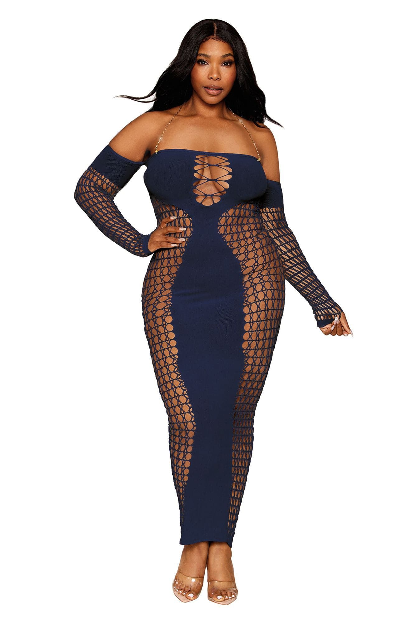 Bodystocking Gown - Queen Size - Denim Default Title