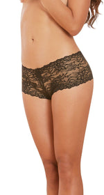 Open Crotch Boyshort - Medium - Black Default Title