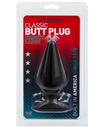 Classic Butt Plug Smooth - Large - Black Default Title