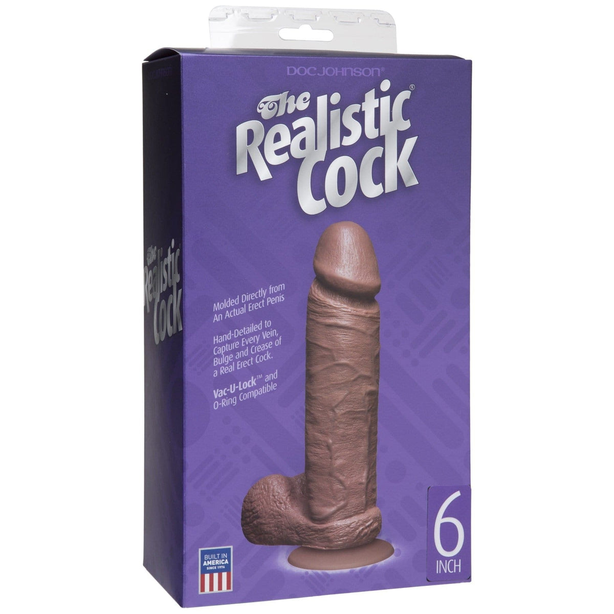 the realistic cocks 6 inch brown