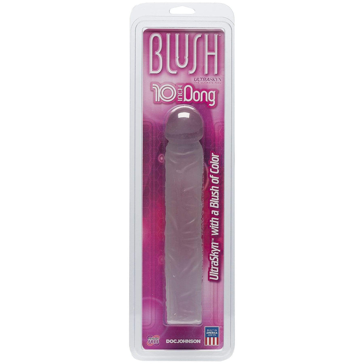 blush ur3 10 inch dong with blush clear