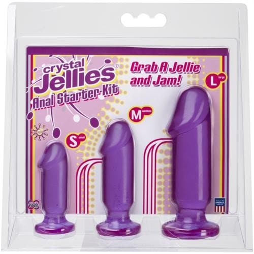 crystal jellies anal starter kit purple