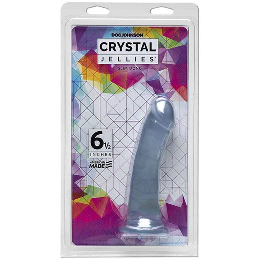 crystal jellies 6 5 inch slim dong clear
