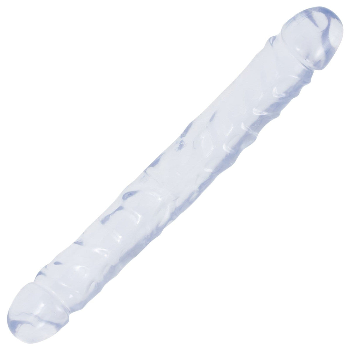 crystal jellies jr double dong 12 inch clear
