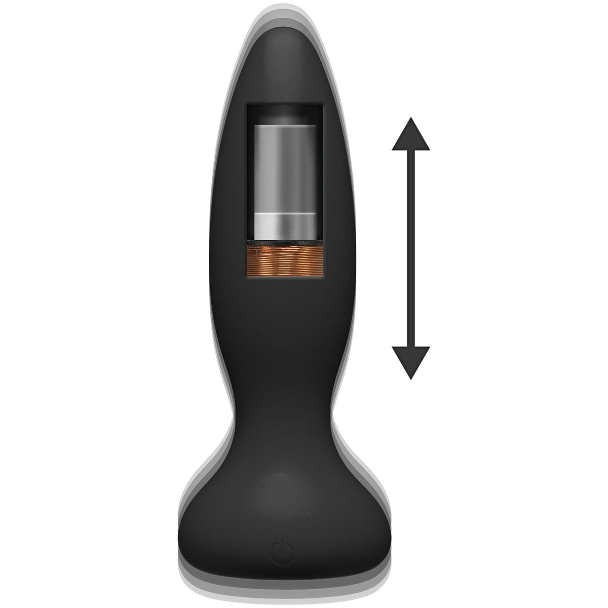 a play thrust adventurous rechargeable silicone anal plug with remote 1