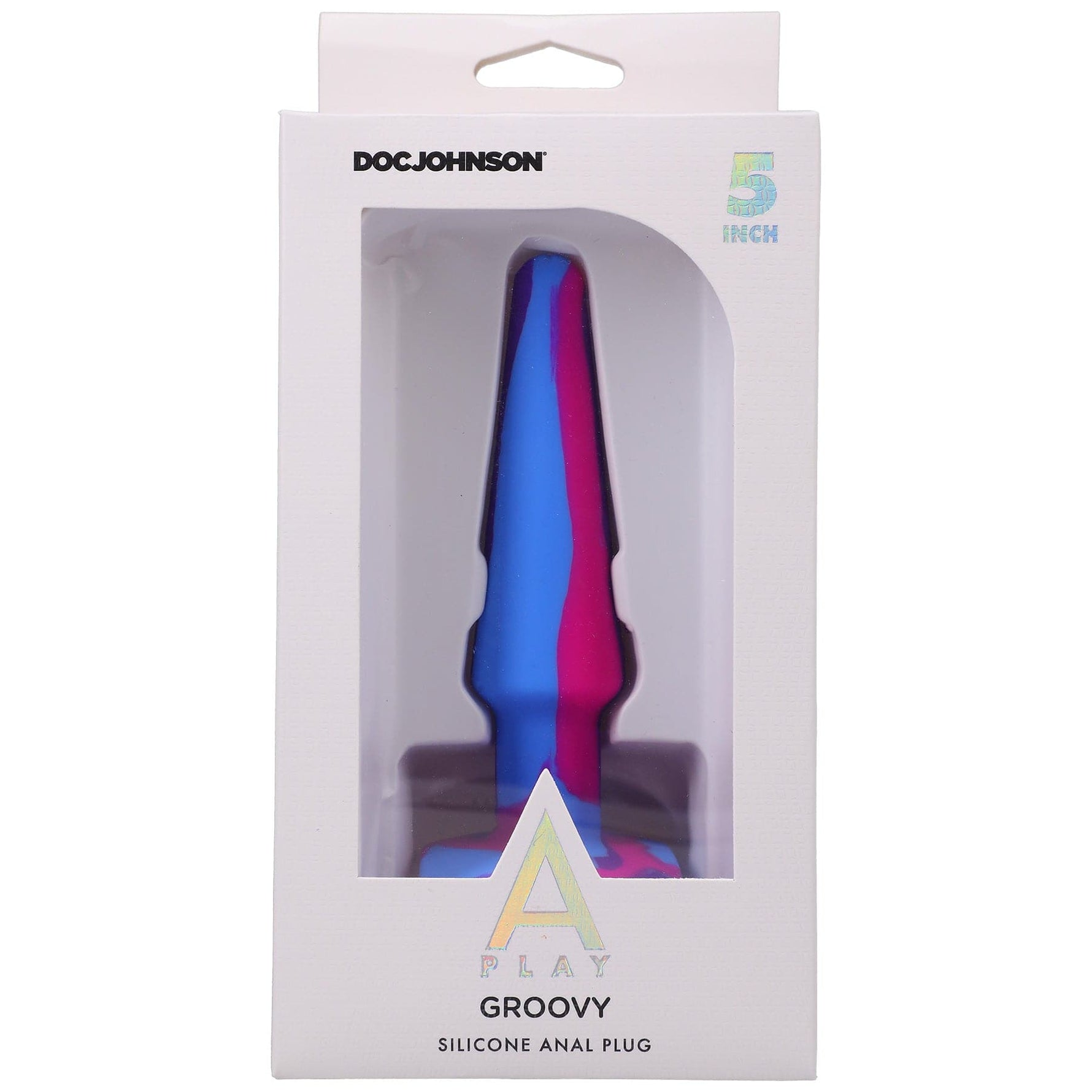 A-Play Groovy Silicone Anal Plug 5 Inch - Berry Default Title