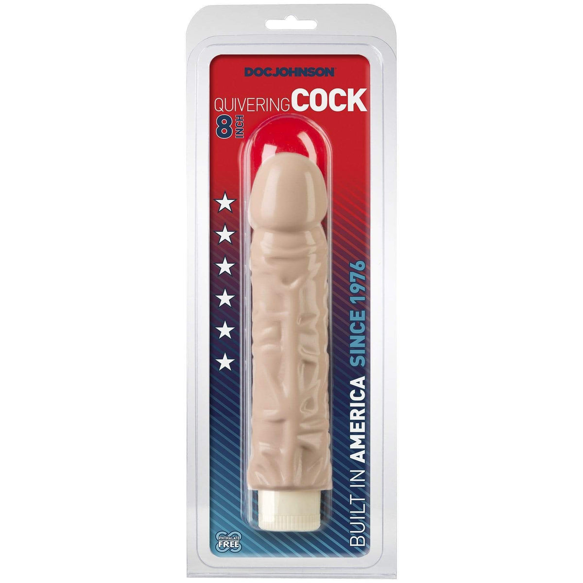 quivering cock 7 inch white