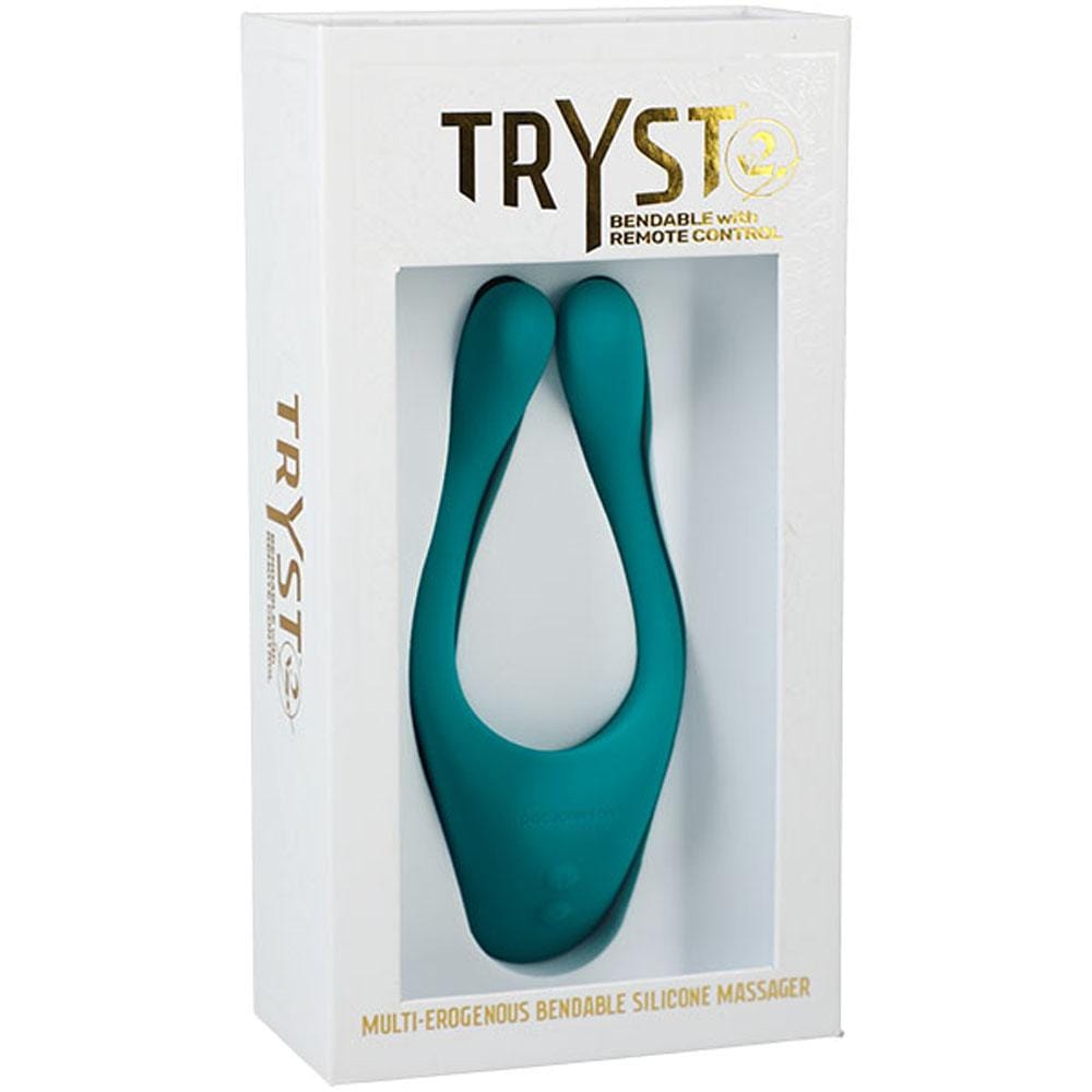 tryst v2 bendable multi erogenous zone massager with remote 2