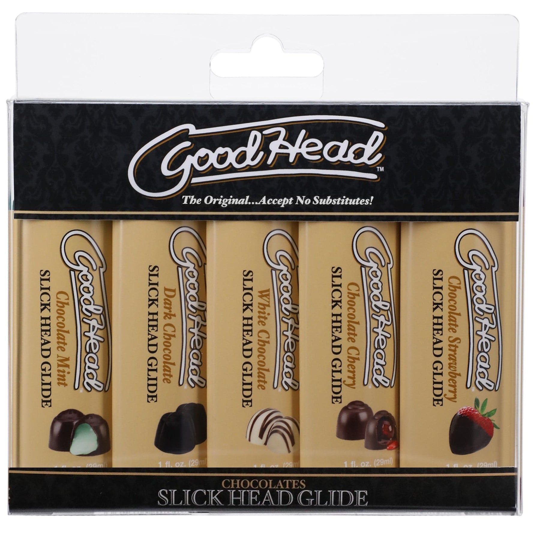 Goodhead - Slick Head Glide - Chocolate - 5 Pack - 1 Fl. Oz. Default Title