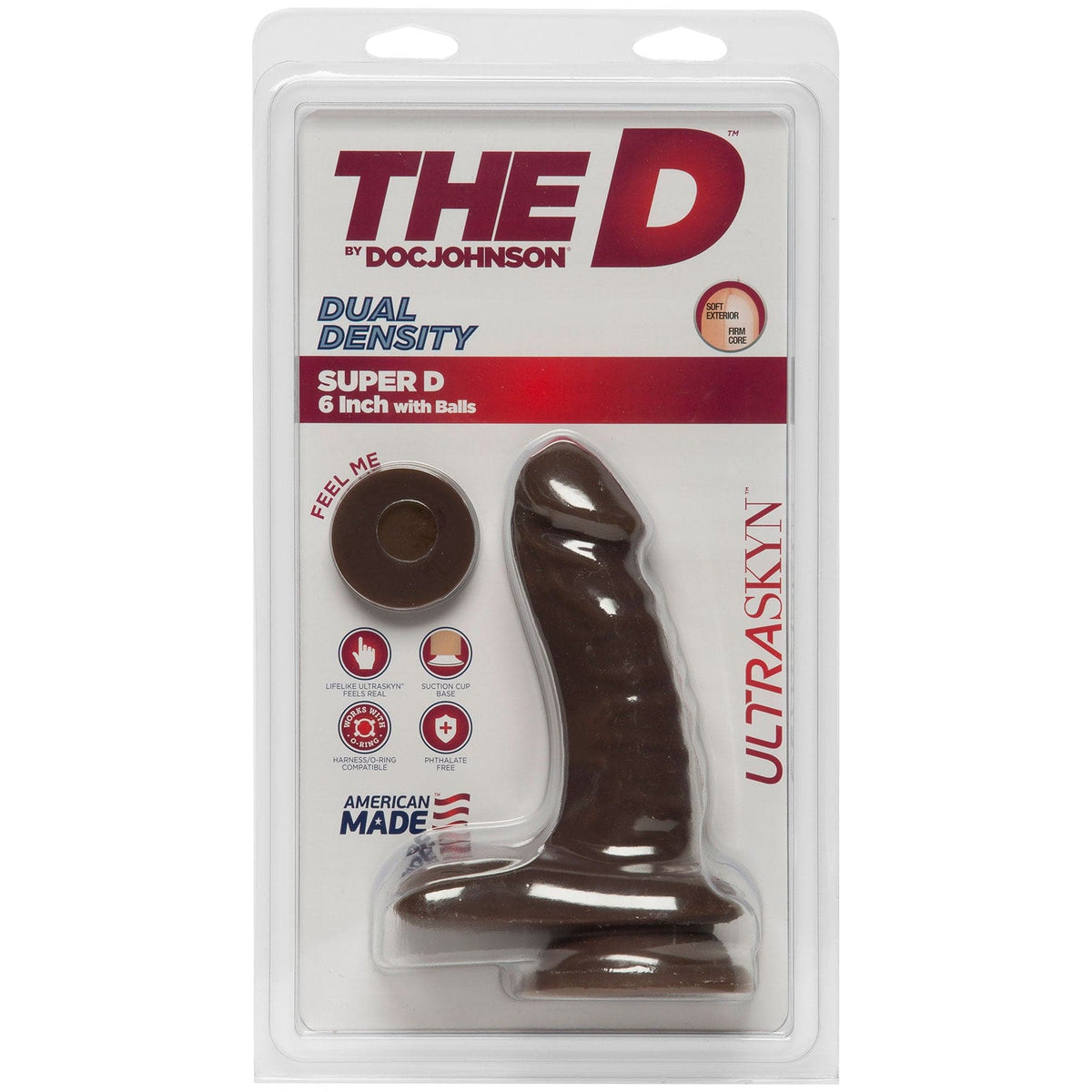the d super d 6 inch with balls chocolate