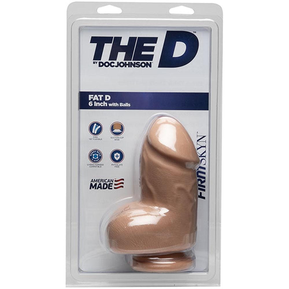 the d fat d 6 inch with balls firmskyn vanilla