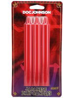 Japanese Drip Candles - 3 Pack - Red