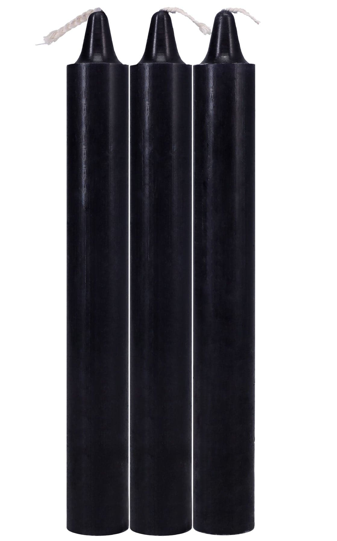 japanese drip candles 3 pack black