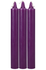 Japanese Drip Candles - 3 Pack - Purple