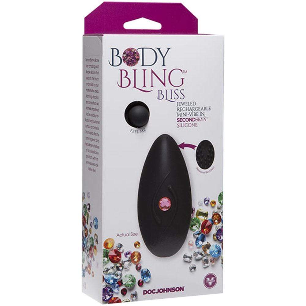 body bling clit caress mini vibe in second skin silicone pink
