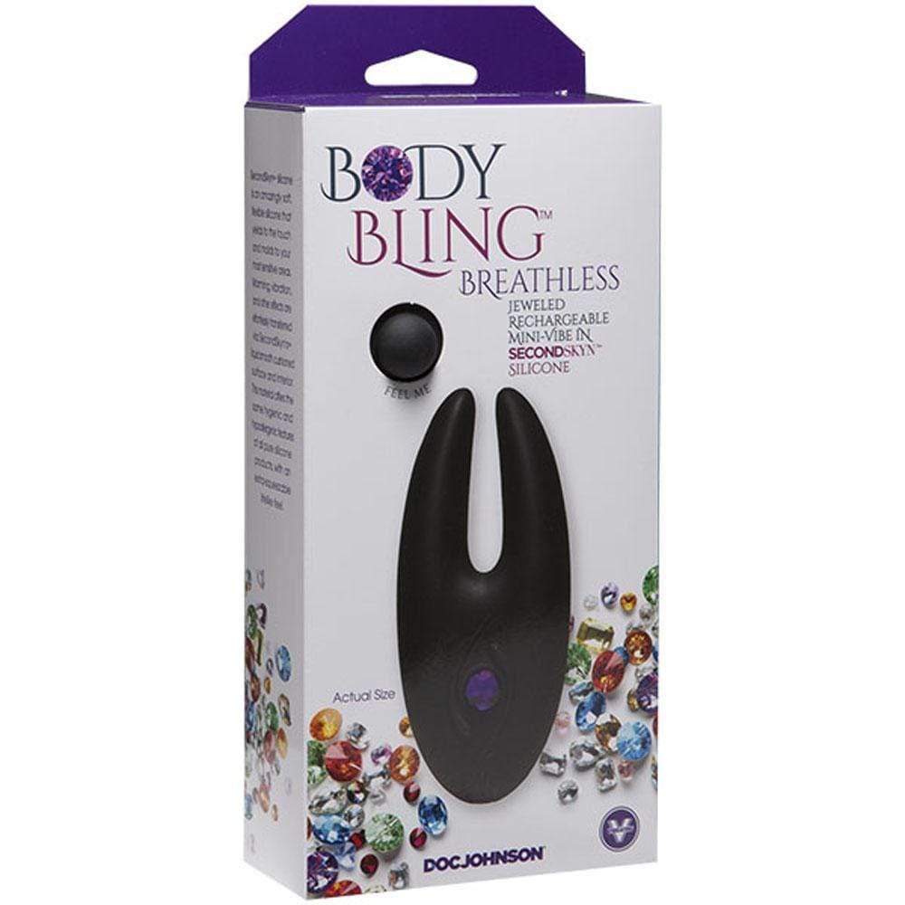 body bling clit cuddler mini vibe in second skin silicone purple