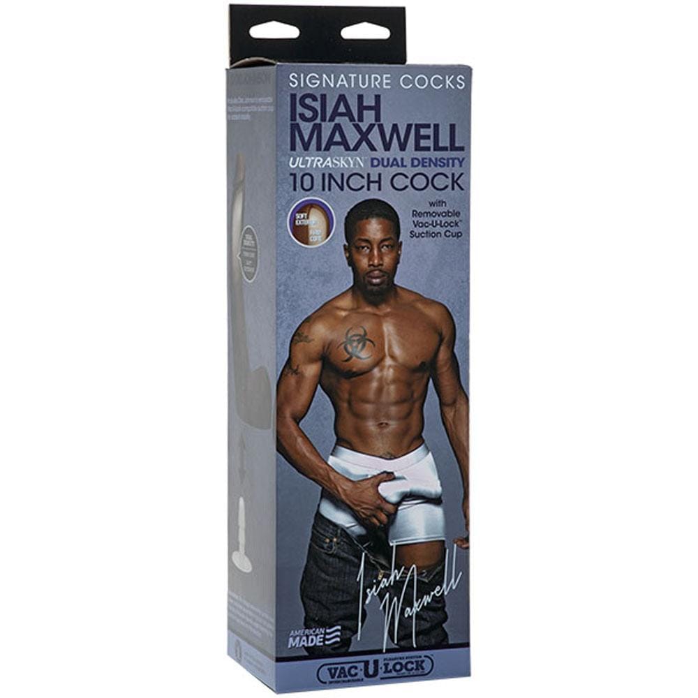 signature cocks isiah maxwell 10 inch ultraskyn cock with removable vac u lock suction cup