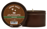 Hemp Seed 3-in-1 Massage Candle Cabin Fever 6oz- 170 G Default Title
