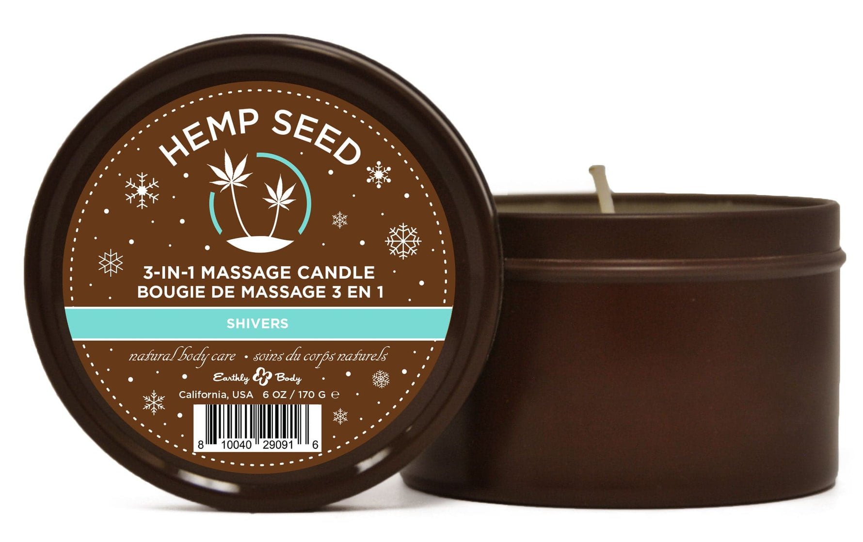 Hemp Seed Holiday Candle - Display