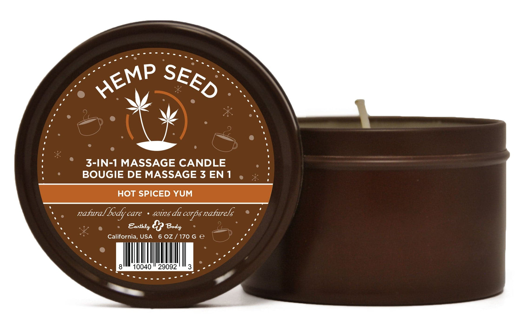 Hemp Seed Holiday Candle - Display