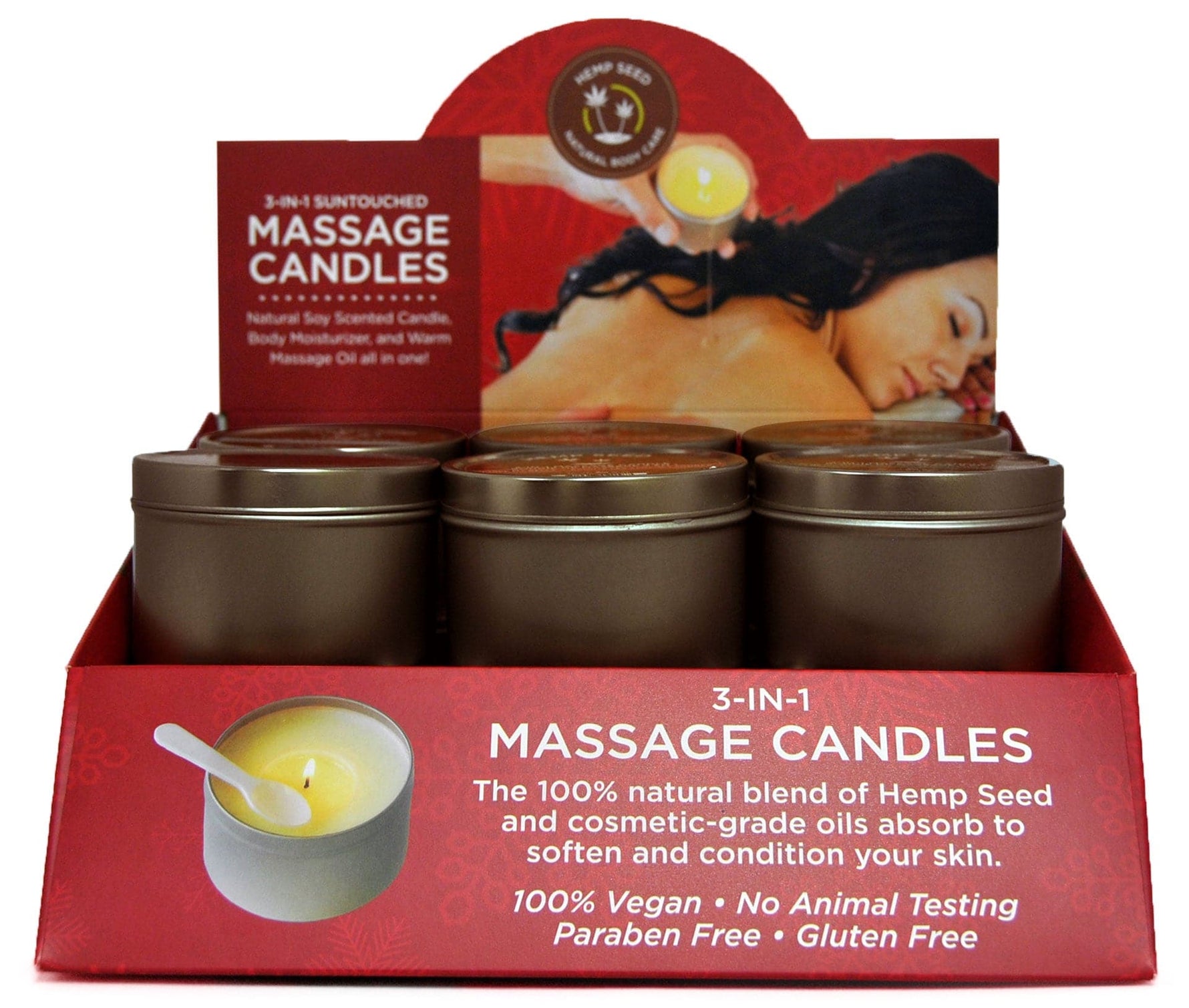 Hemp Seed Holiday Candle - Display