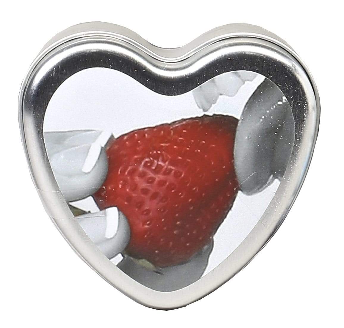 edible heart candle strawberry 4 oz
