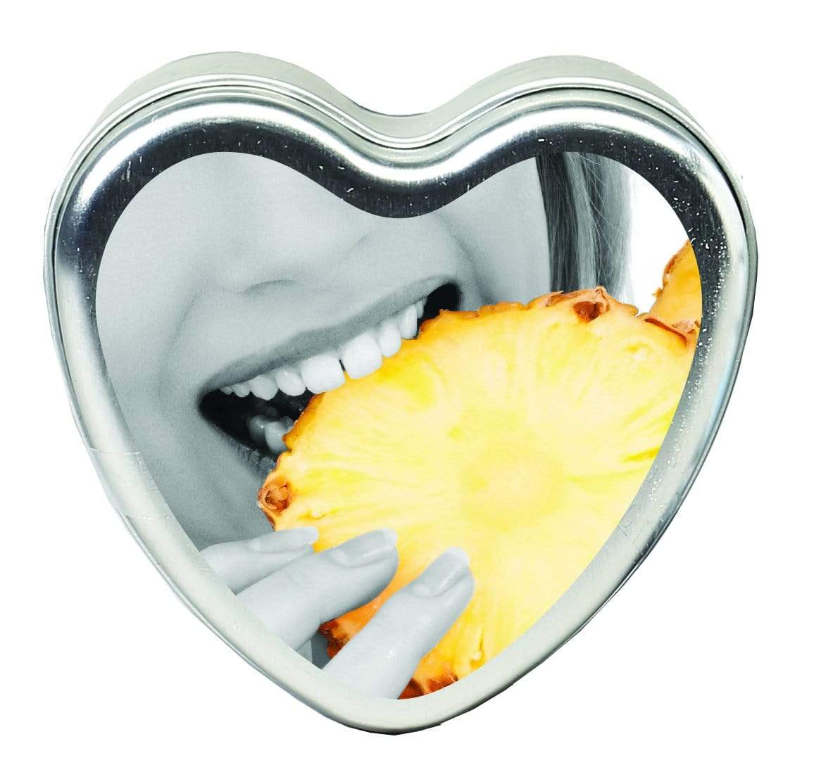 Edible Heart Candle - Pineapple - 4oz Default Title