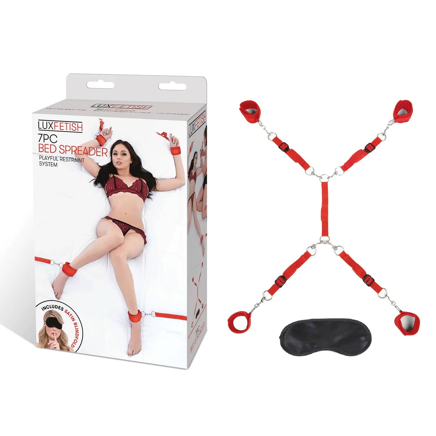 7 Pc Bed Spreader - Red Default Title