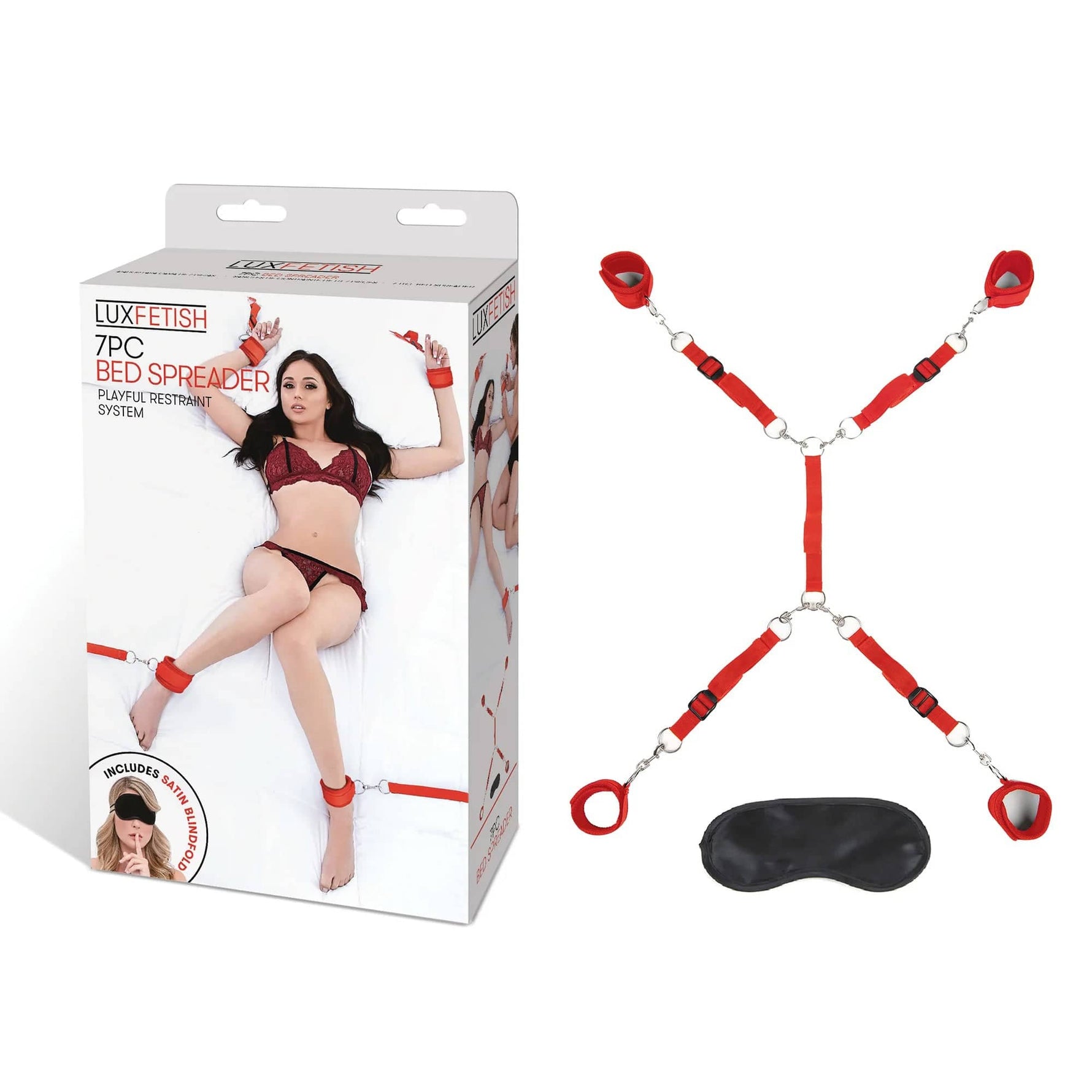 7 Pc Bed Spreader - Red Default Title