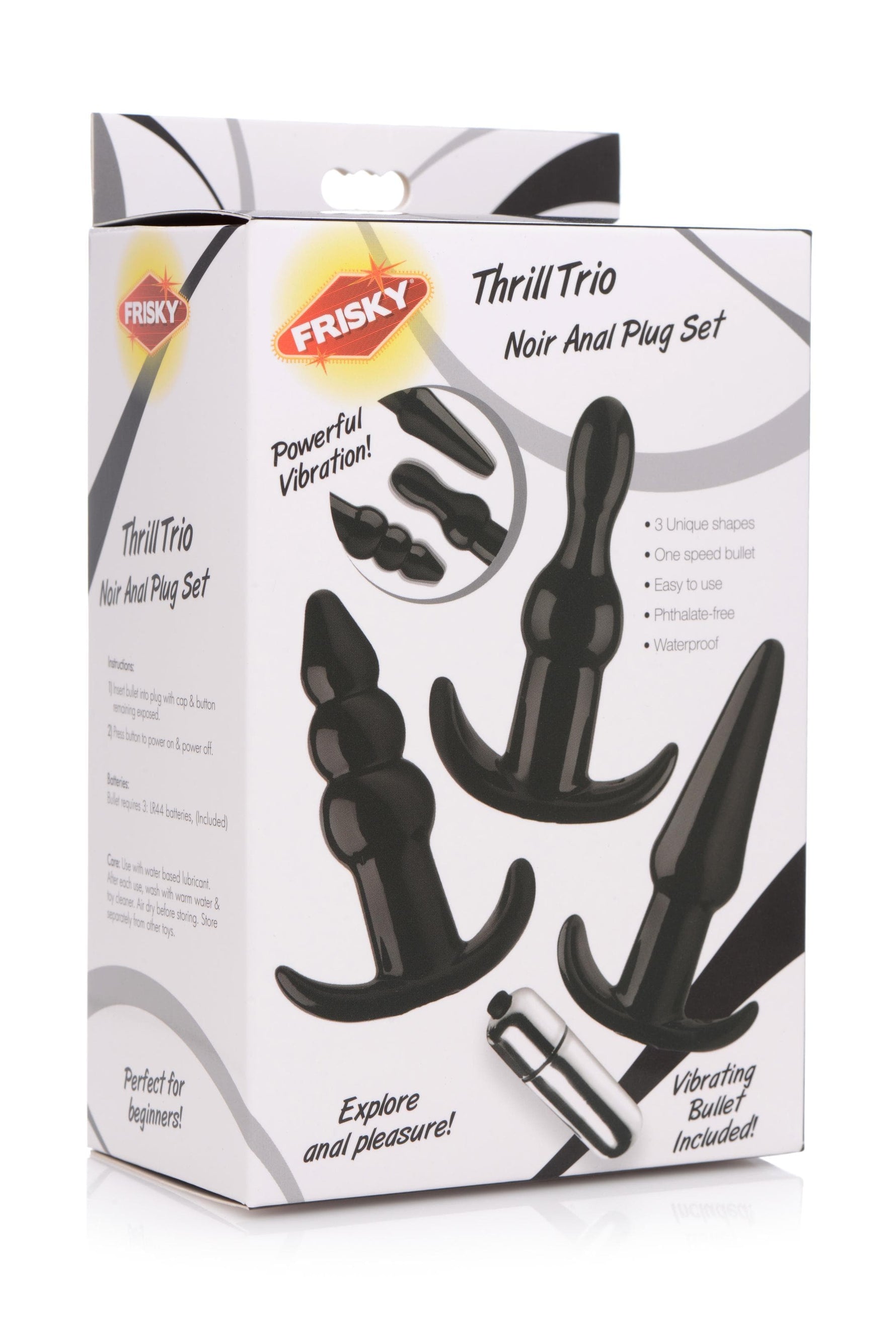 Thrill Trio Anal Plug Set - Black Default Title