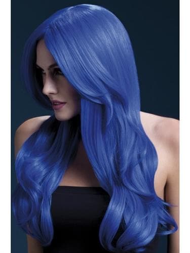 khloe wig neon blue