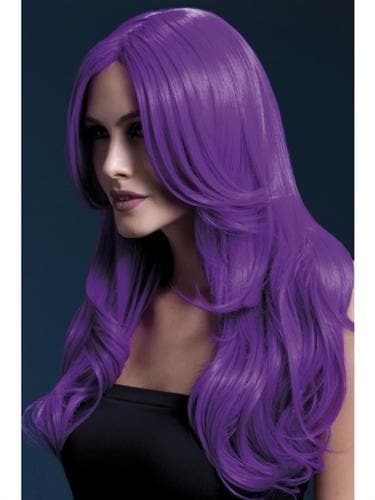 khloe wig neon purple