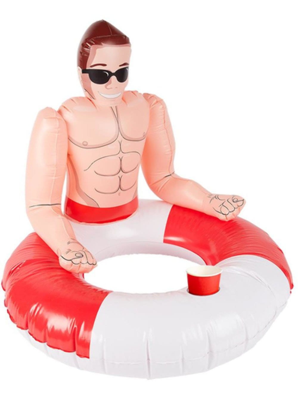 inflatabale lifeguard hunk swim ring