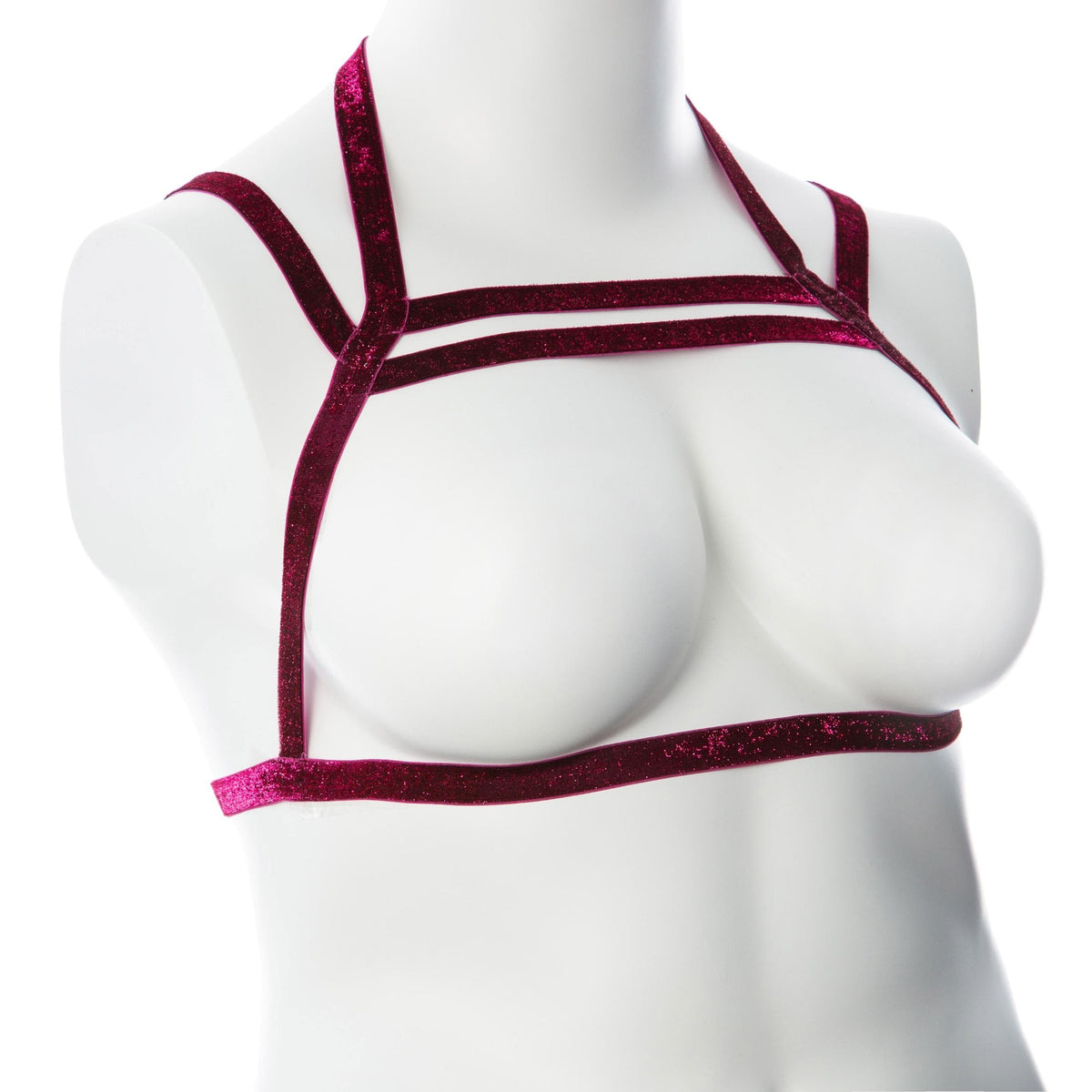 gender fluid sugar coated harness large xxlarge raspberry