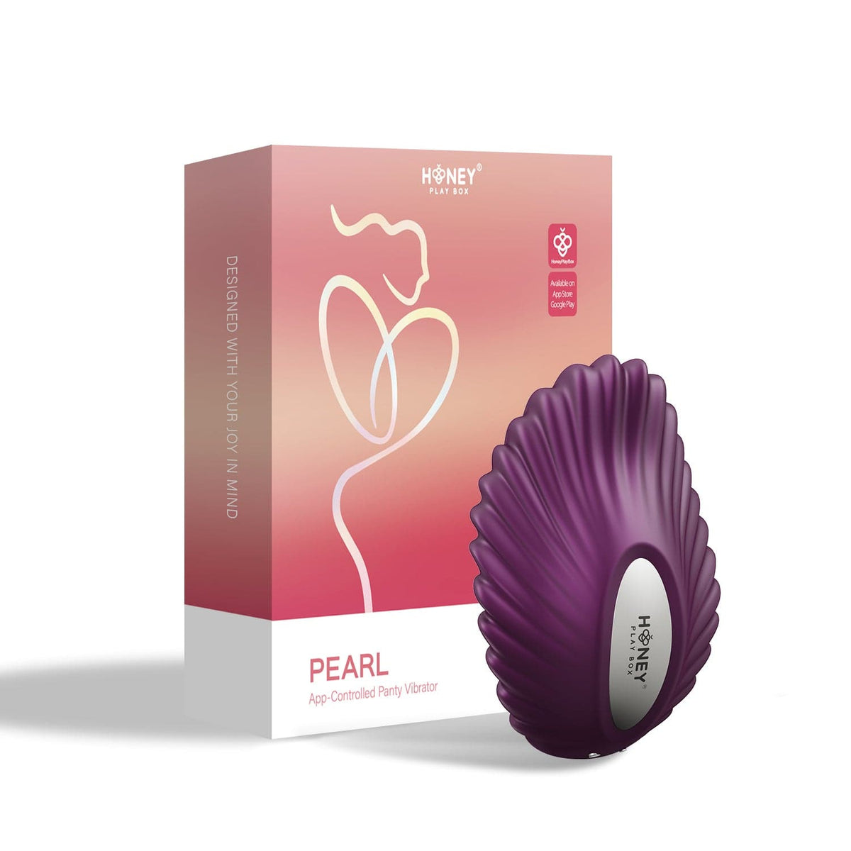 Pearl - Vibrador de bragas controlado por aplicación - Púrpura