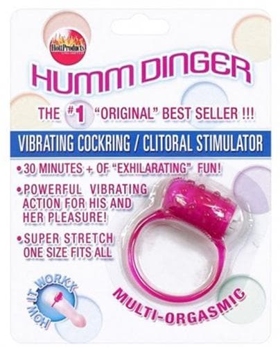humm dinger vibrating penis ring clitoral stiimulator purple