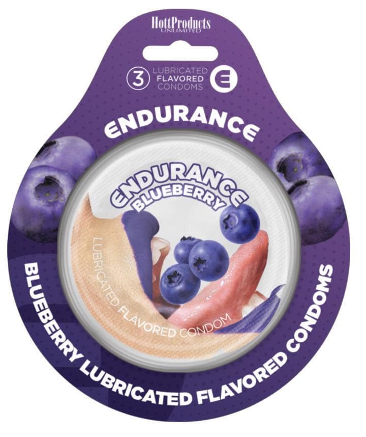 Endurance Condoms -Blueberry - 3 Pack Default Title