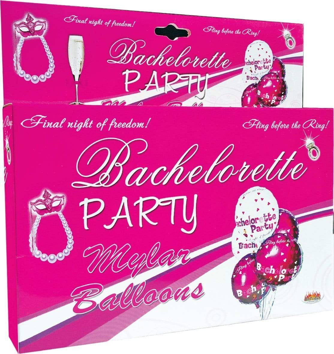 bachelorette party foil balloons 9 pack assorted colors