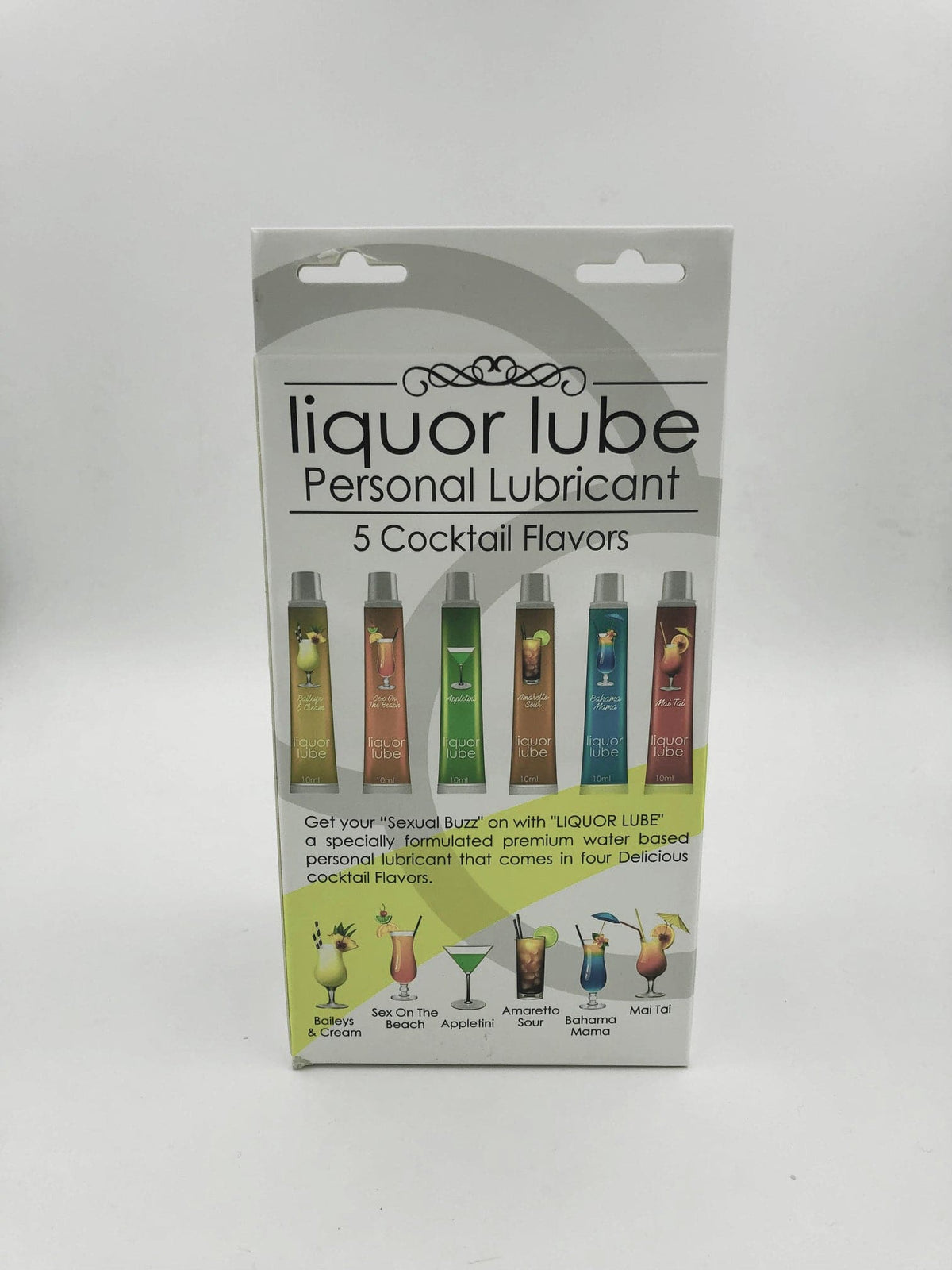 liquor lube assorted flavors 72 pcs display display 6 cocktail flavors 10ml tubes