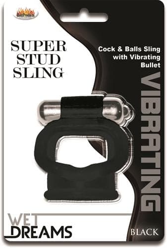 Wet Dreams Super Stud Sling - Black Default Title