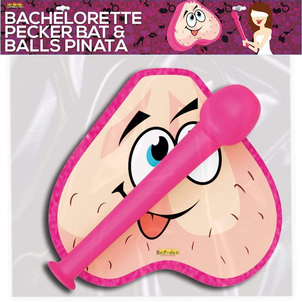 bachelorette pecker bat balls pinata