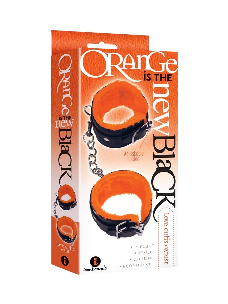 the 9s orange is the new black love cuffs wrist black