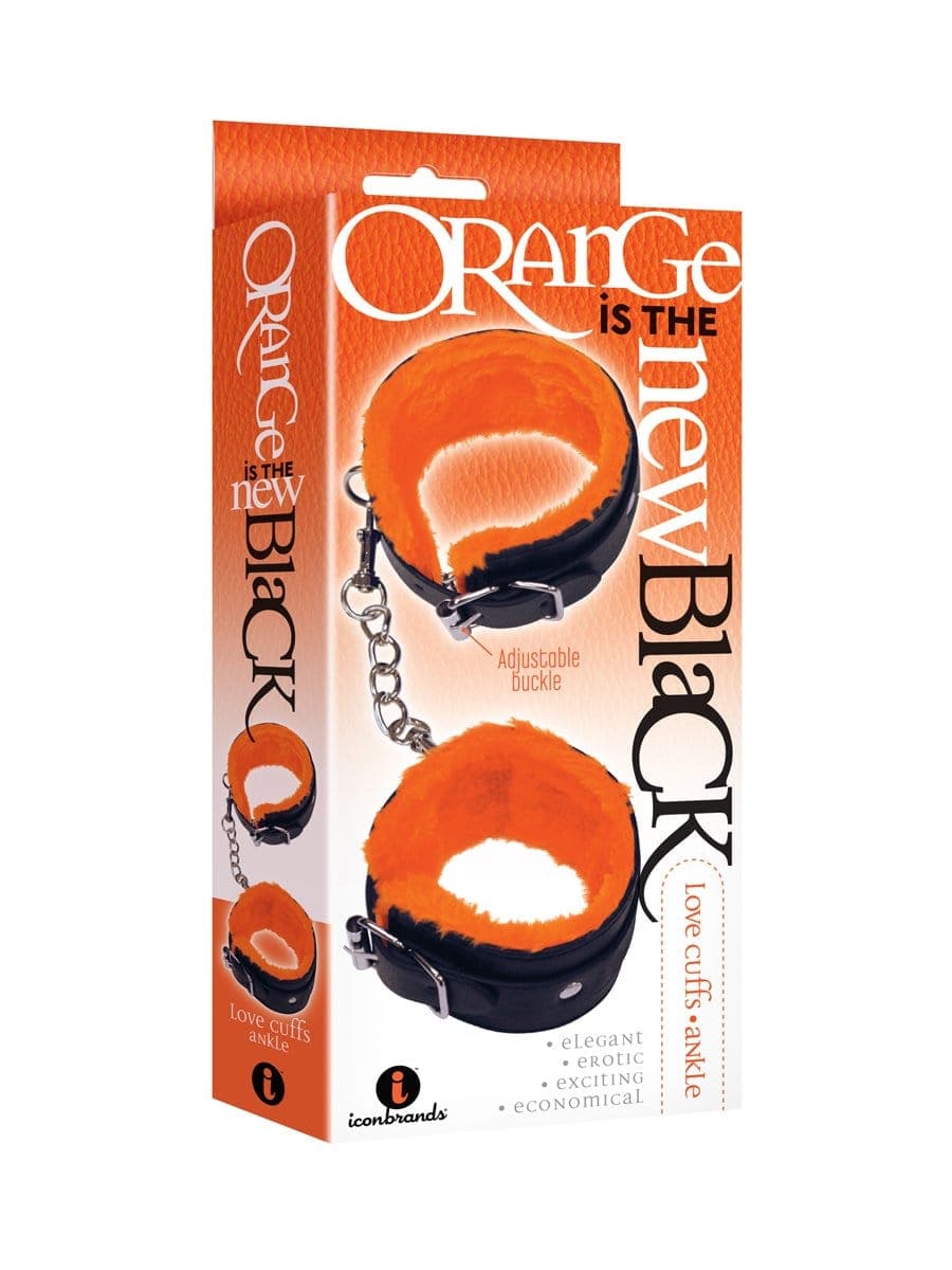the 9s orange is the new black love cuffs ankle black