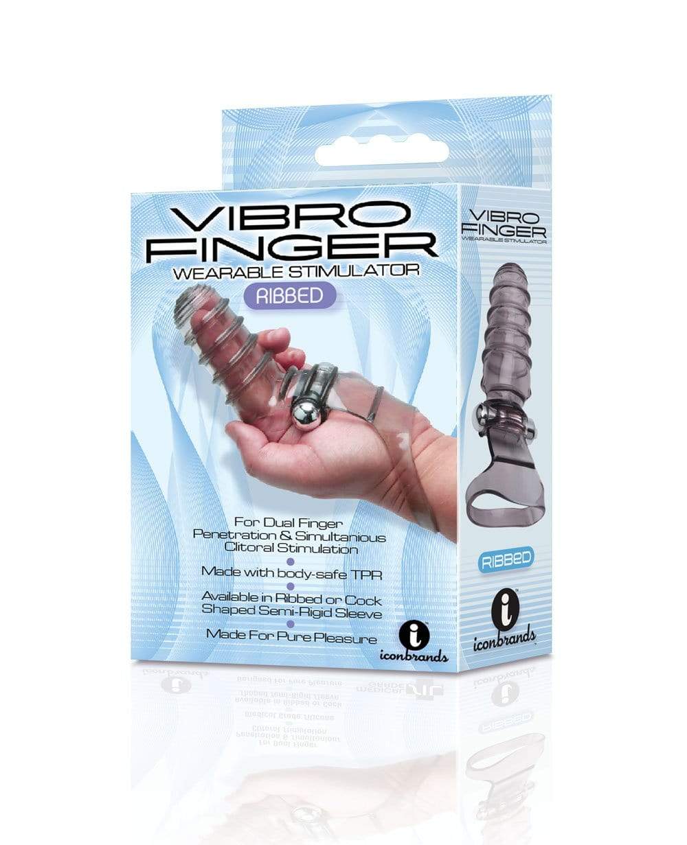 vibro finger wearable stimulator grey