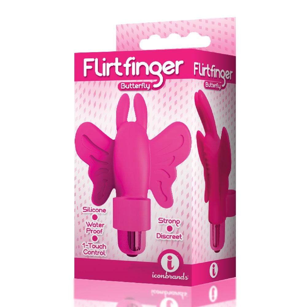 the 9s flirt finger butterfly finger vibrator pink