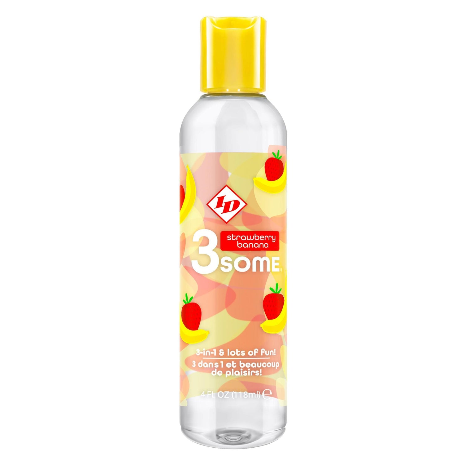 3some 3-in-1 Lubricant - Strawberry Banana - 4 Fl. Oz. Default Title