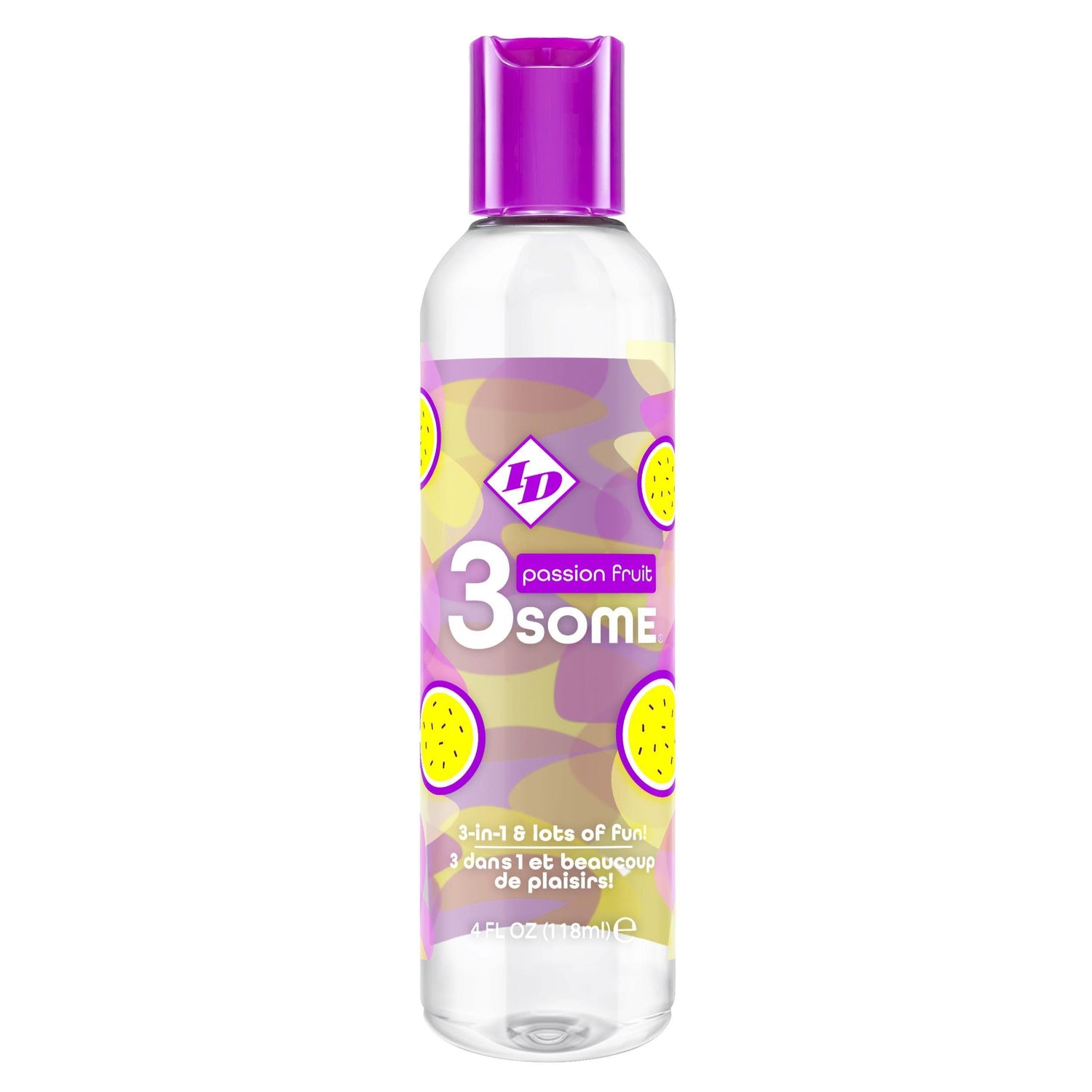 3some 3-in-1 Lubricant - Passion Fruit - 4 Fl. Oz. Default Title
