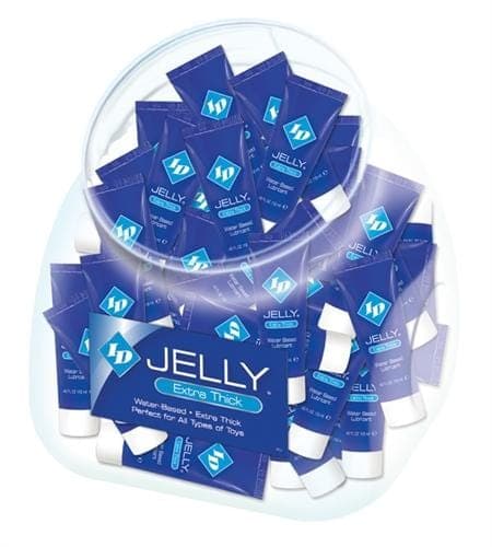 id jelly extra thick water based lubricant 12ml tubes 72 pieces jar